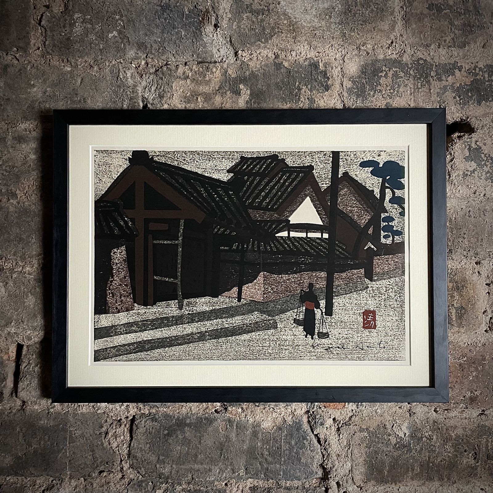 Kiyoshi Saito Hand Signed Original Japanese Woodblock Print.
