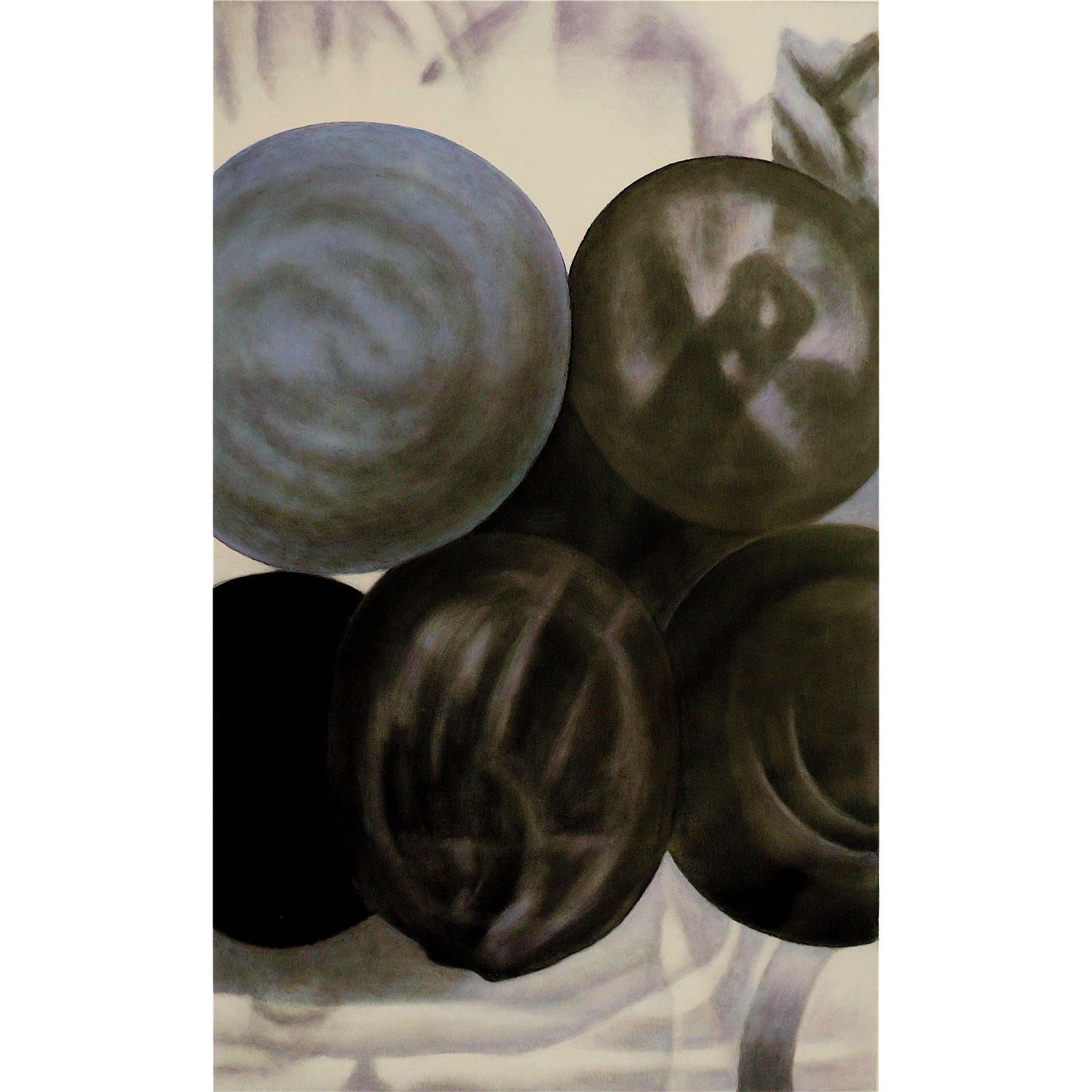 "Stack Of Watermelons" By Taeko Mima Oil On Canvas Painting, 1997