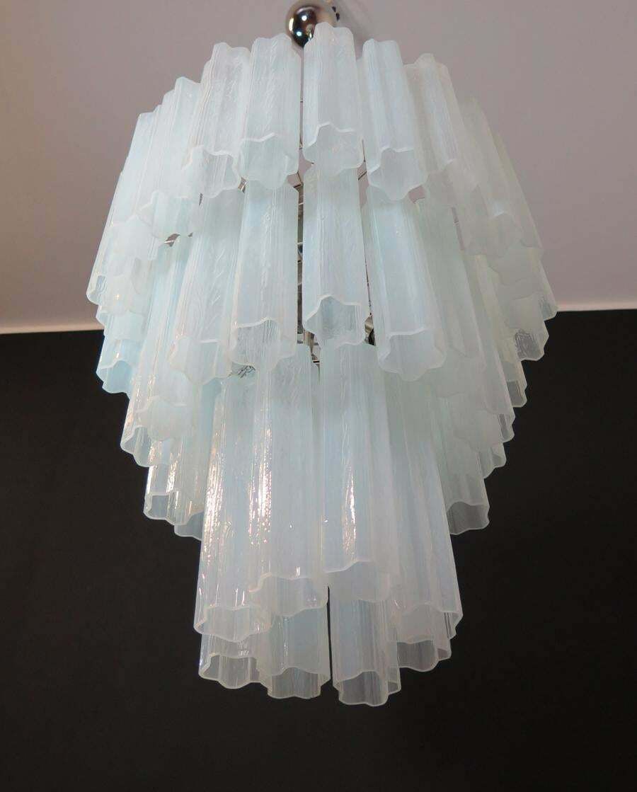 Pair Of 48 Tronchi Chandeliers In Toni Zuccheri Style For Venini, Murano £4,486.52per Set photo for sale