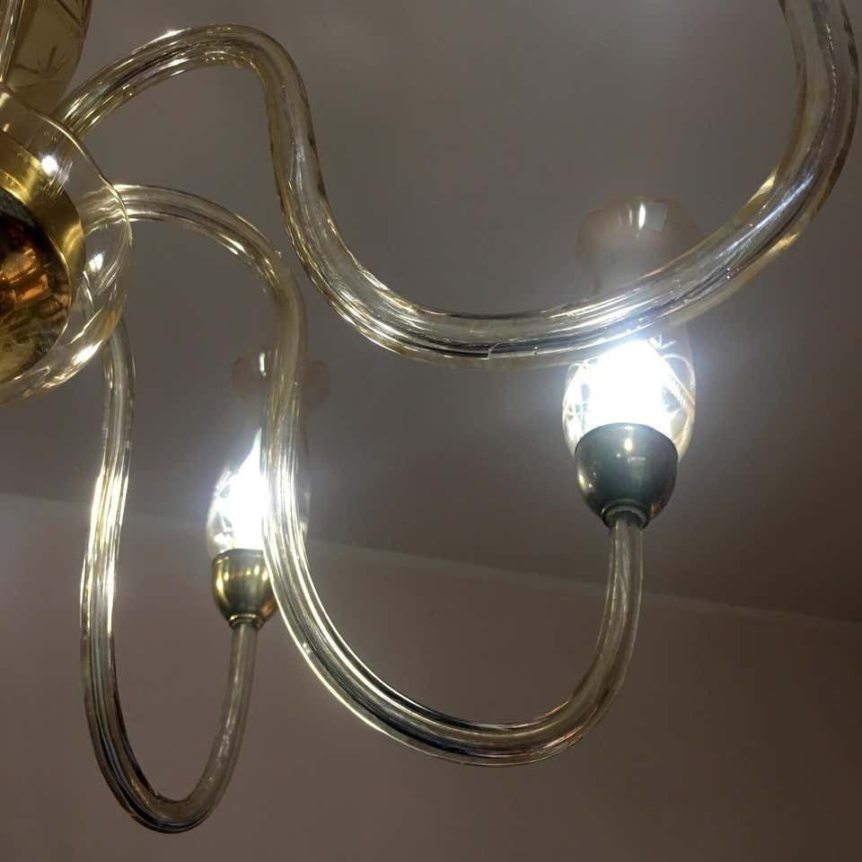 Italian De Majo Chandelier, Murano, 1990 photo vintage