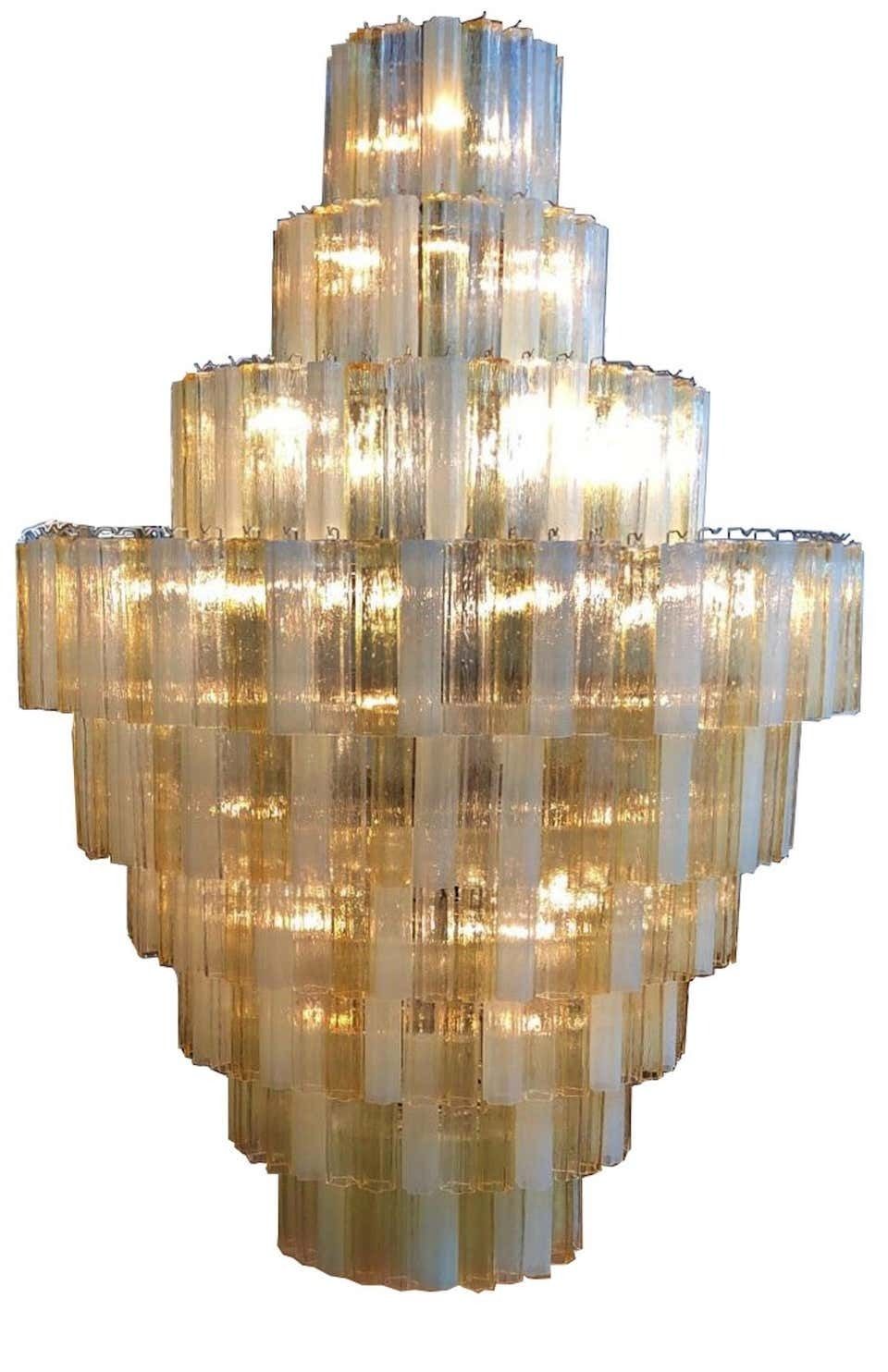 Pair Of Giant Italian Chandeliers, Murano photo furniture