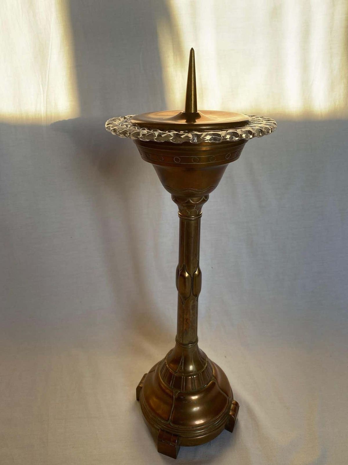 Italian Candleholder In Copper And Murano Glass By Ercole Barovier, 1940 photo 970.0