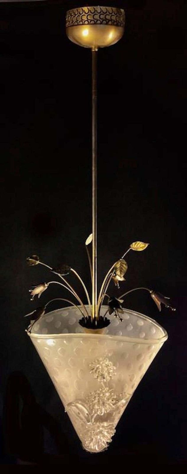 Extraordinary Italian Chandelier By Archimede Seguso, Murano, 1940s photo Lighting