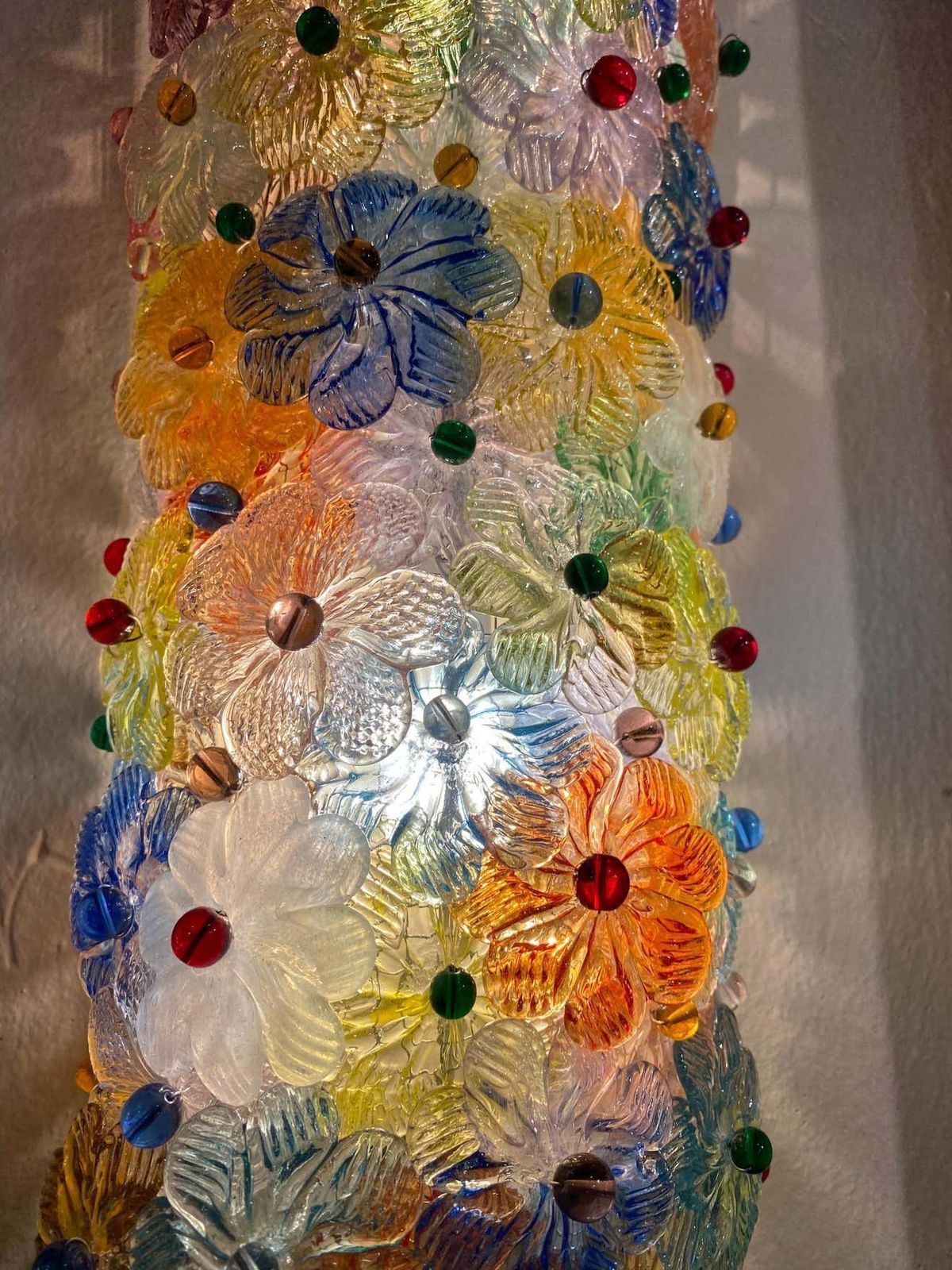 photo furniture Stunning Set Of 4 Sconces Millefiori By Barovier&Toso Murano, 1950