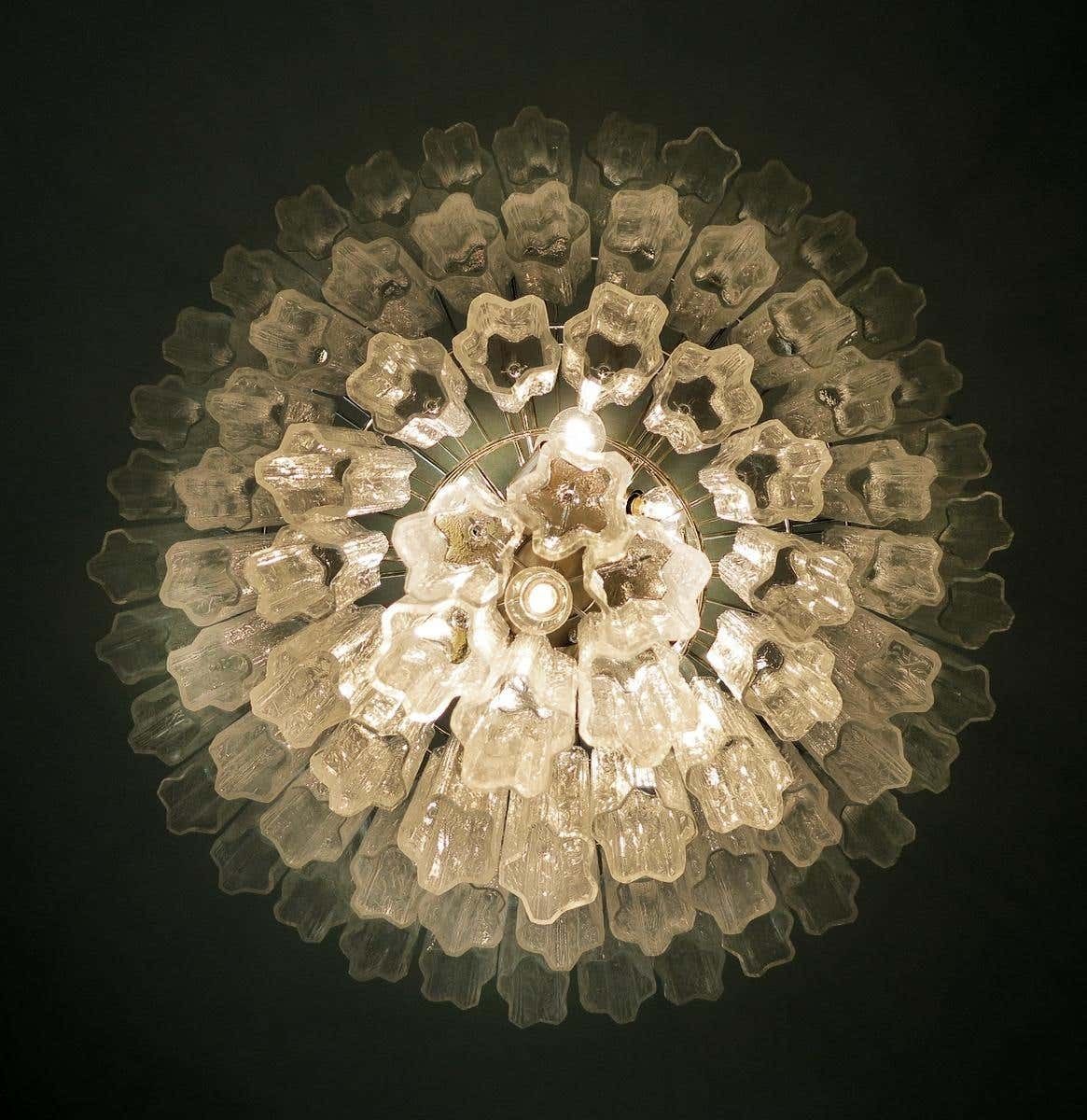 Pair Of Murano 78 Glass Chandeliers In The Of Style Toni Zuccheri For Venini photo 5654.0