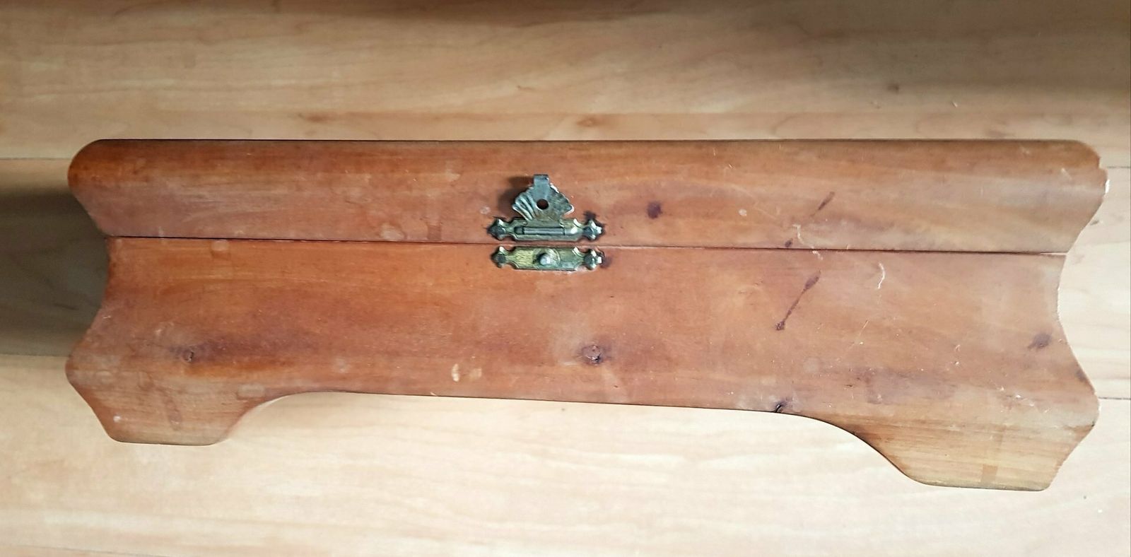 Antique Handmade Wooden Box With A Capercaillie Motif photo 404.56