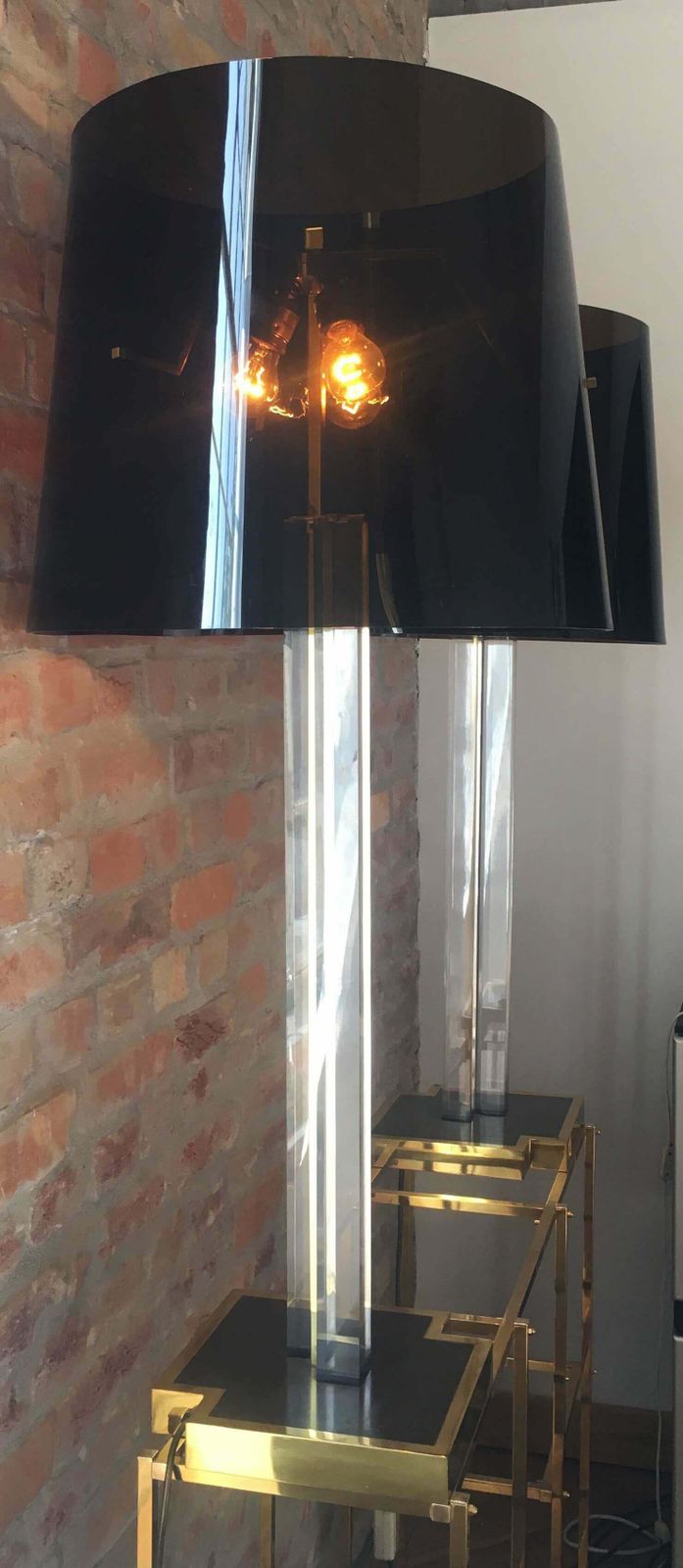 Pair Italian Floor Lamps By Romeo Rega, 1970 photo vinterior