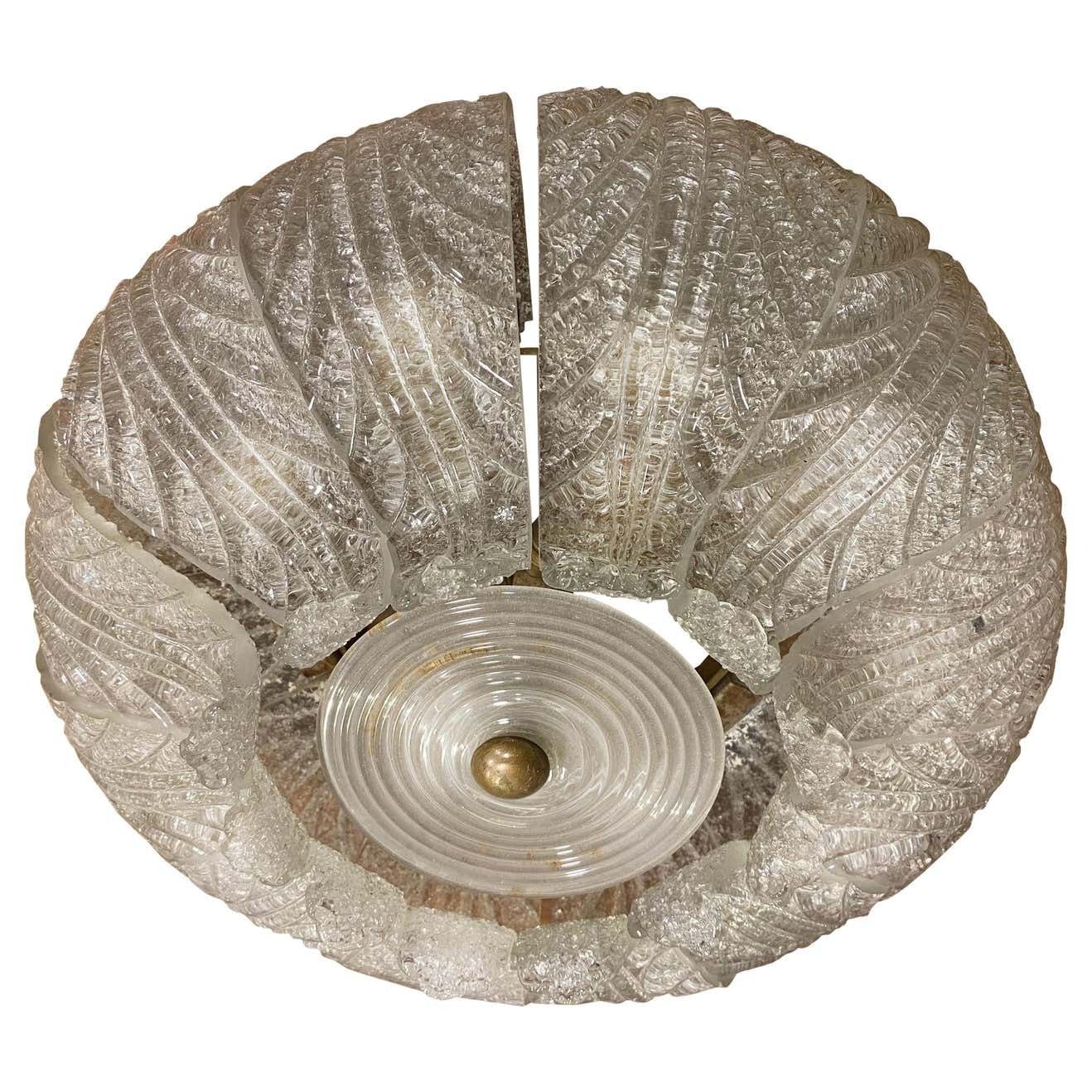 Barovier & Toso Ceiling Light, Murano, 1950