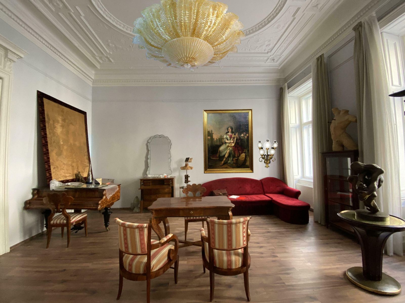 Pair Of Large Ceiling Leaves Barovier And Toso Style Murano 1980s photo furniture