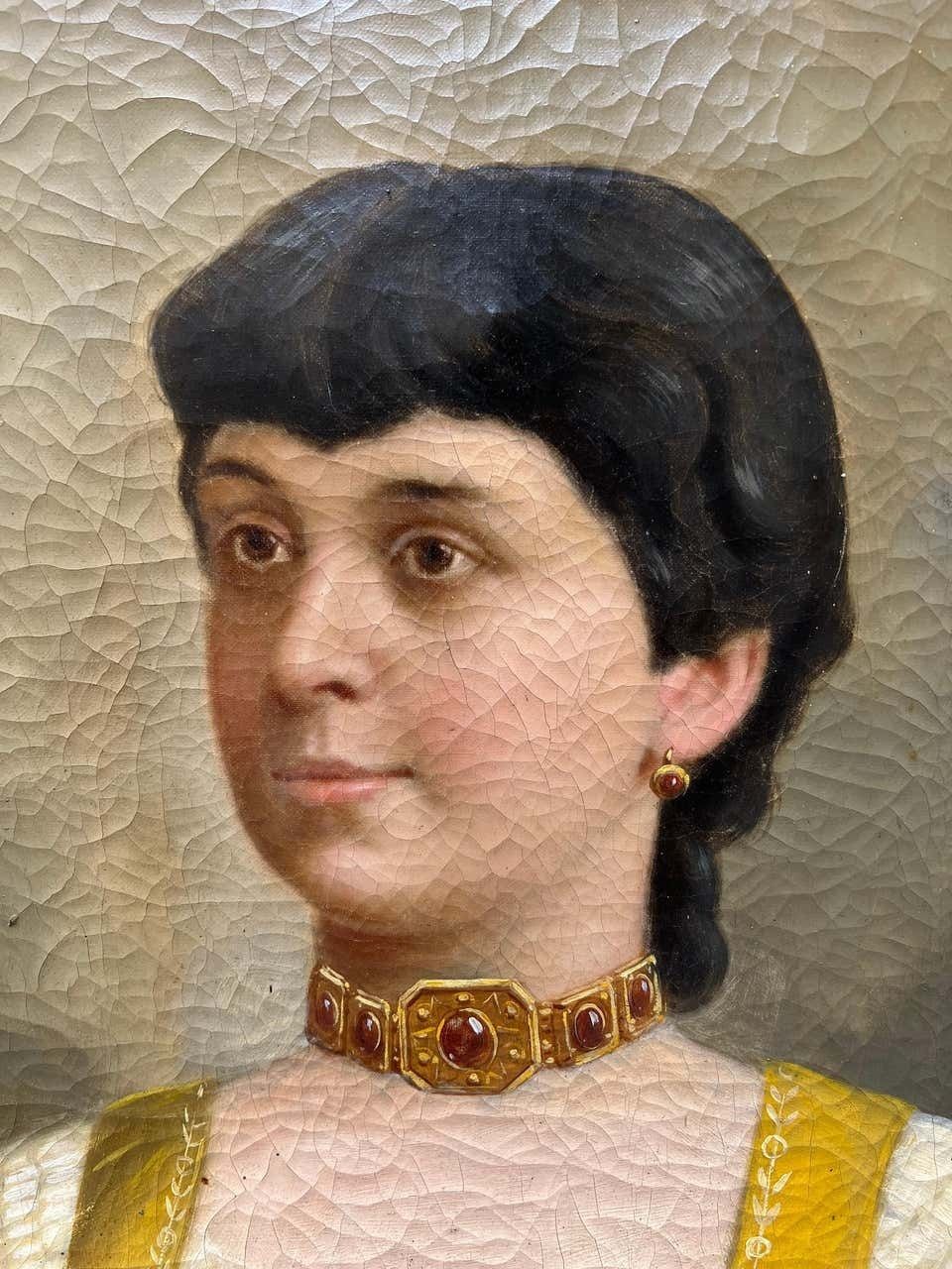 Portrait Of A Young Woman, Wien, 1877 photo for sale