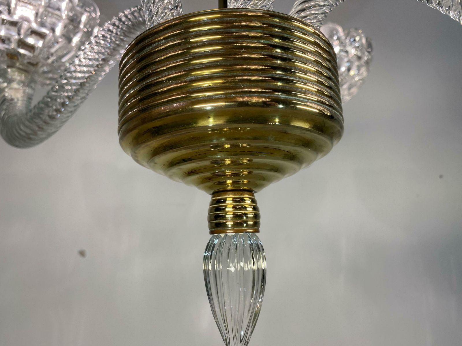 Art Deco Chandelier By Ercole Barovier, Murano, 1940 photo 4039.0