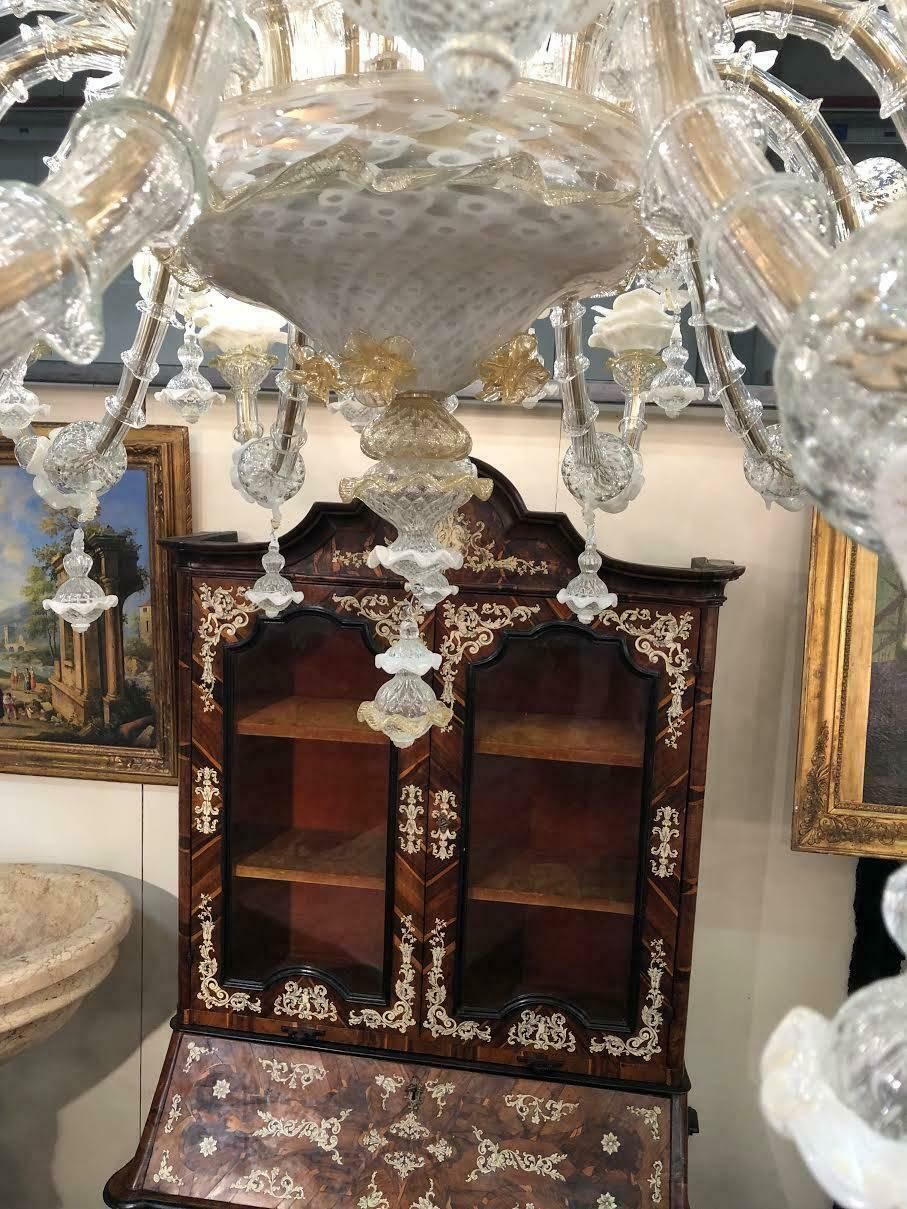 Majestic Italian Chandelier, Murano, 1980s photo Lighting