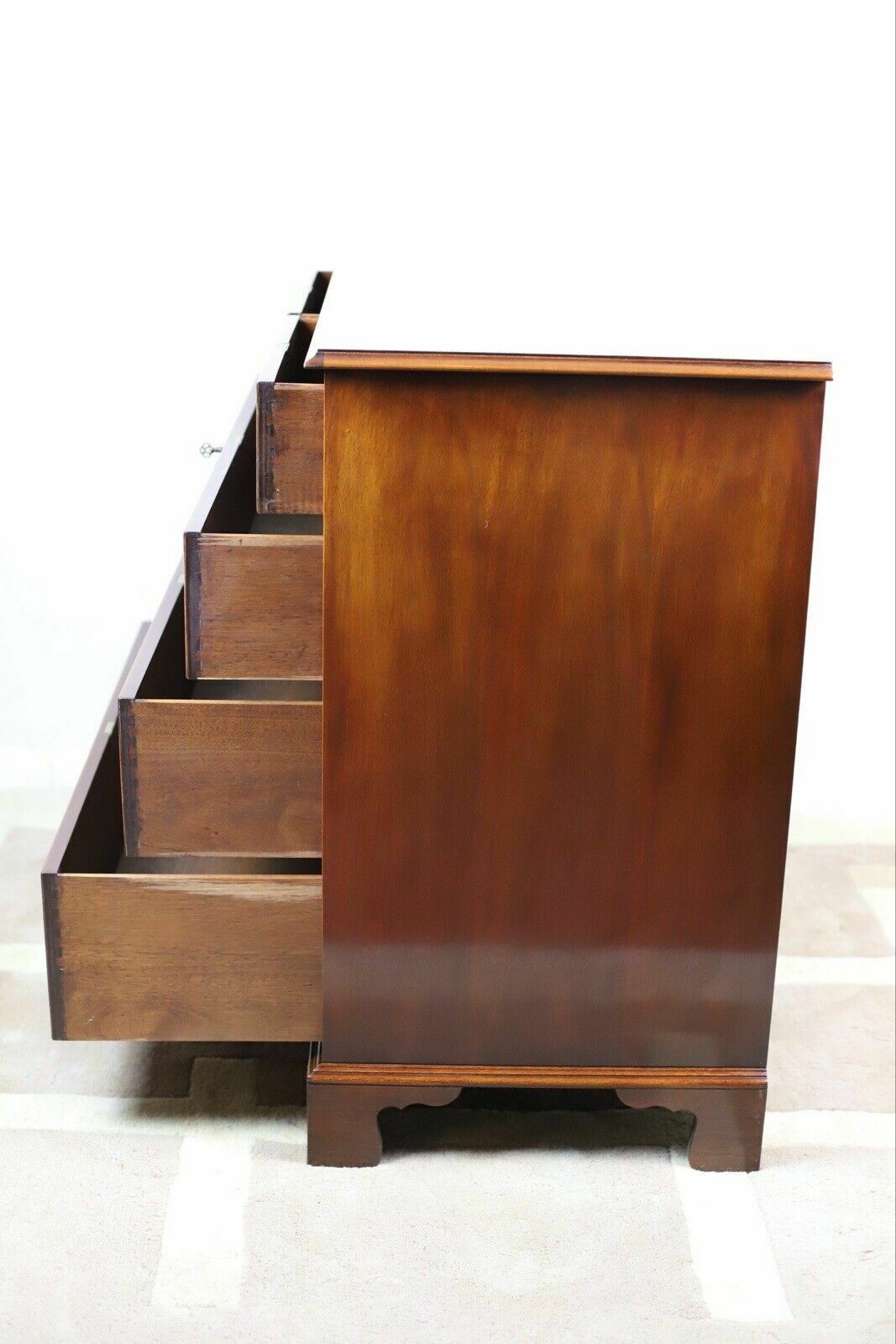 Furniture George  III Style  Mahogany Chest Of Drawers Made By Bevan Funell Reprodux photo