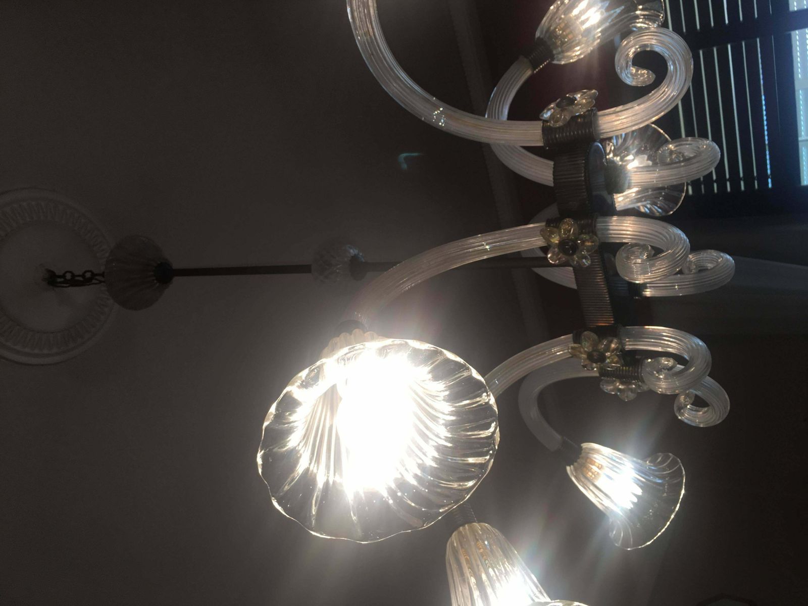 photo buy Amazing Liberty Chandelier By Ercole Barovier, Murano, 1940s