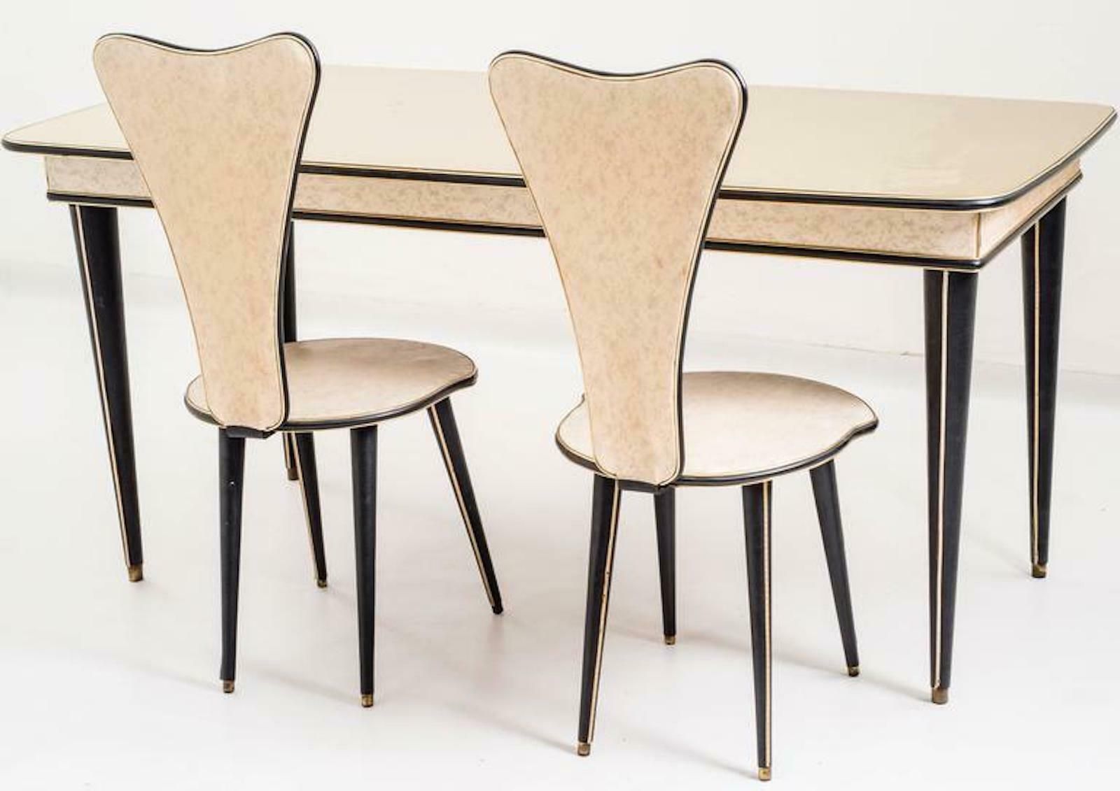 Dining Table And Set Of Six Chairs By Umberto Mascagni, 1950s photo vinterior
