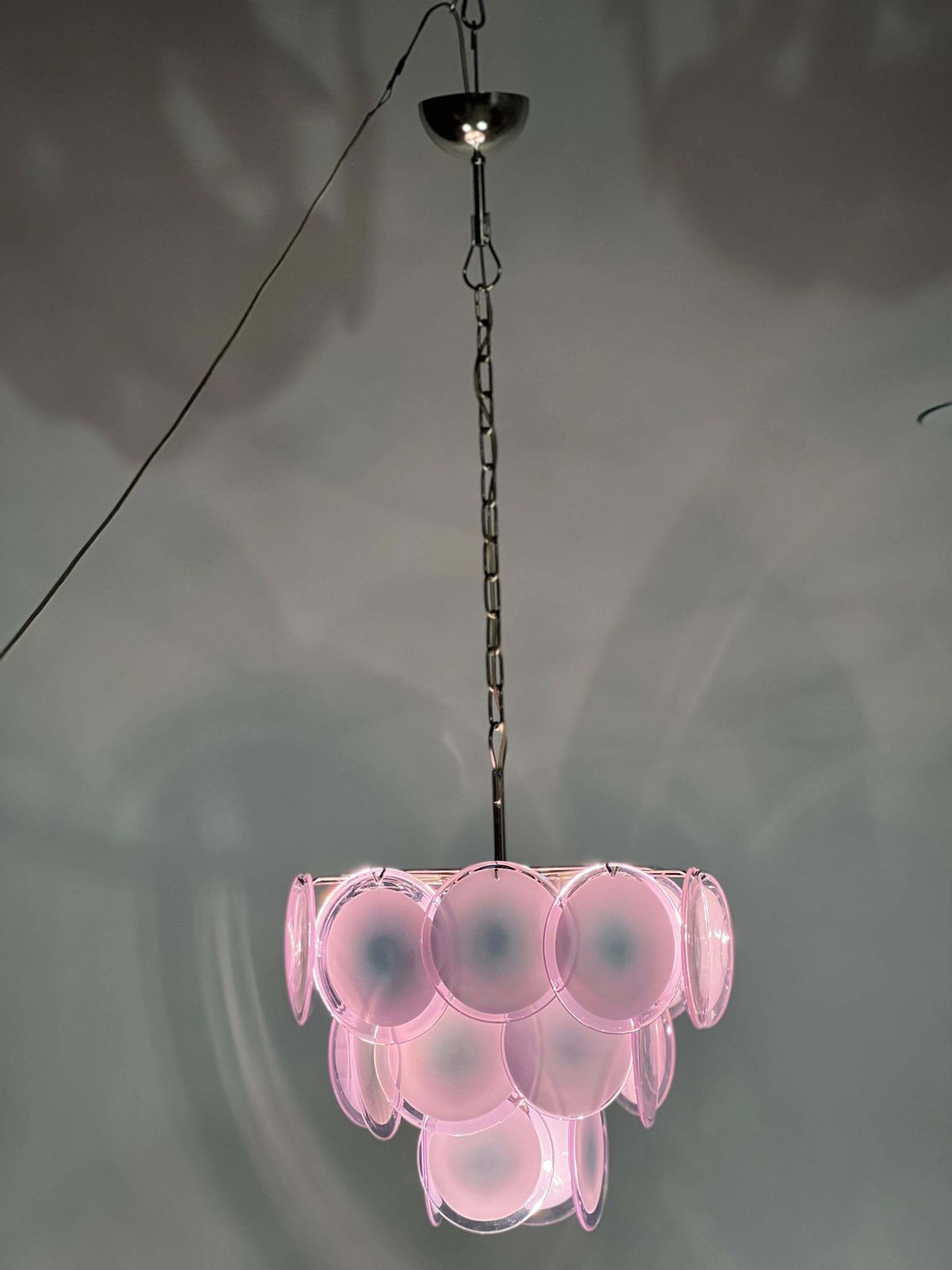 4594.0 Trio Disc Murano Glass Chandeliers By Vistosi photo