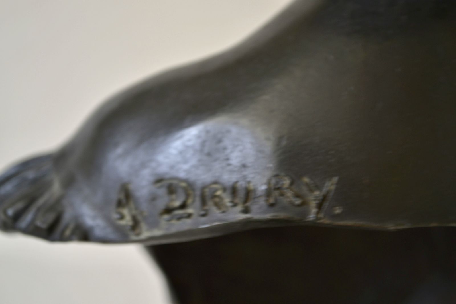 Alfred Drury Ra, The Age Of Innocence, Bronze Bust On Marble Base photo Art