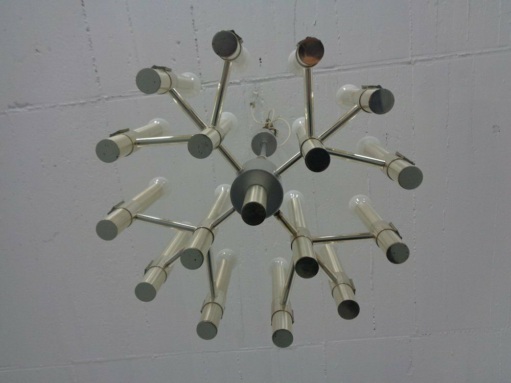 Italian Sputnik Chandelier By Angelo Brotto For Esperia, 1960s photo buy