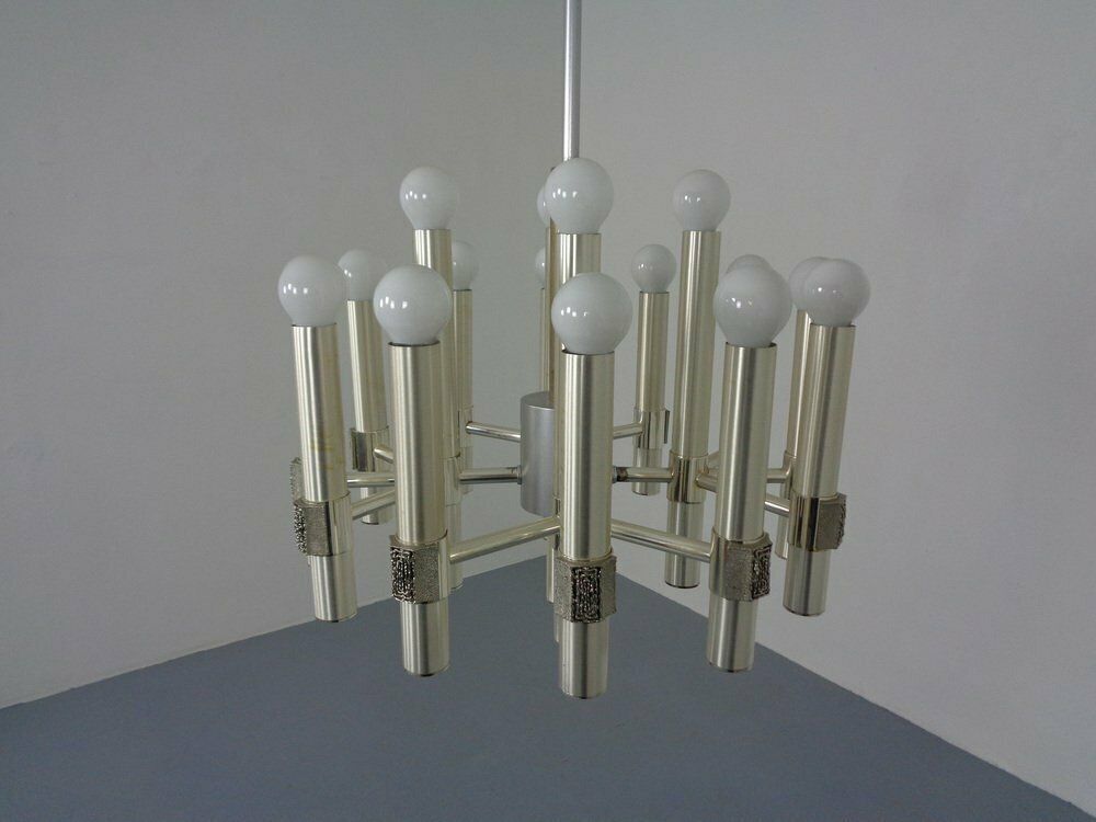 photo furniture Italian Sputnik Chandelier By Angelo Brotto For Esperia, 1960s