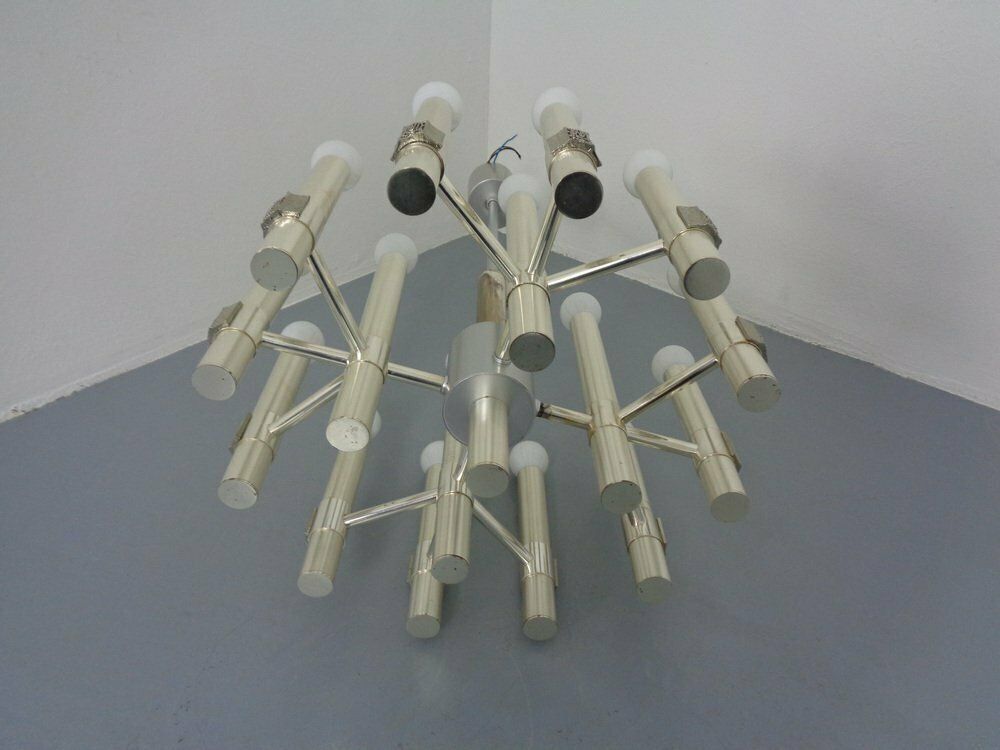 1273.0 Italian Sputnik Chandelier By Angelo Brotto For Esperia, 1960s photo