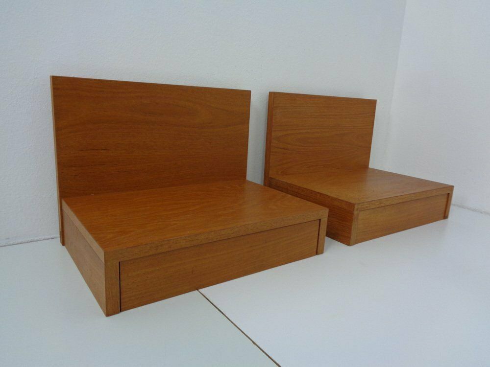 Teak Consoles With Drawers, 1960s, Set Of 2 photo furniture