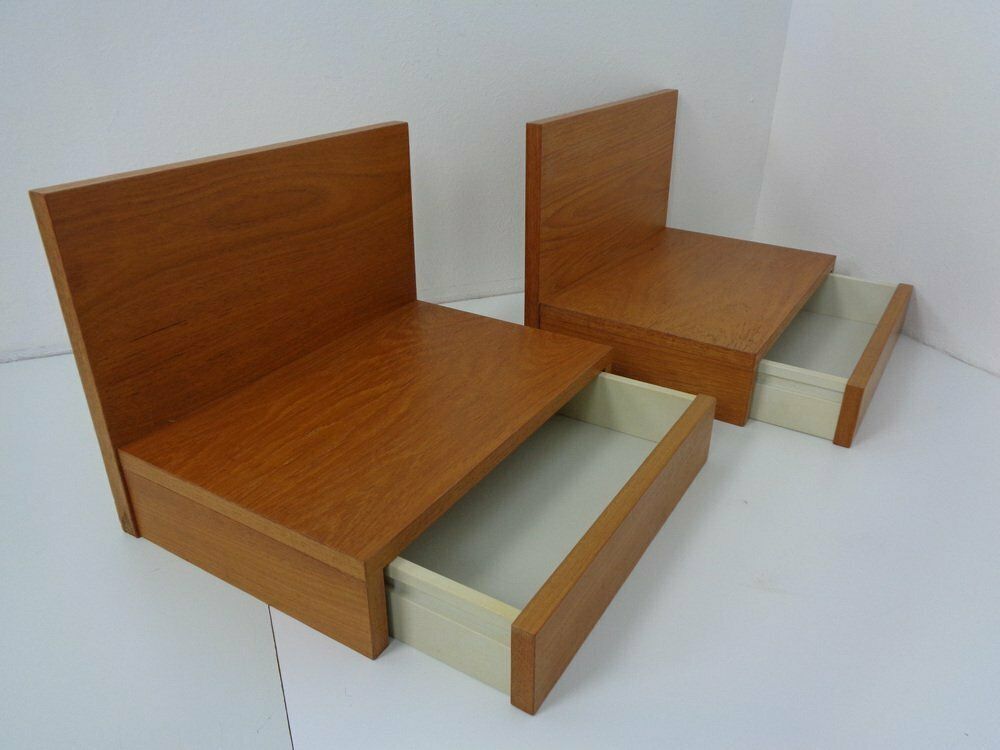 Teak Consoles With Drawers, 1960s, Set Of 2 photo 615.0