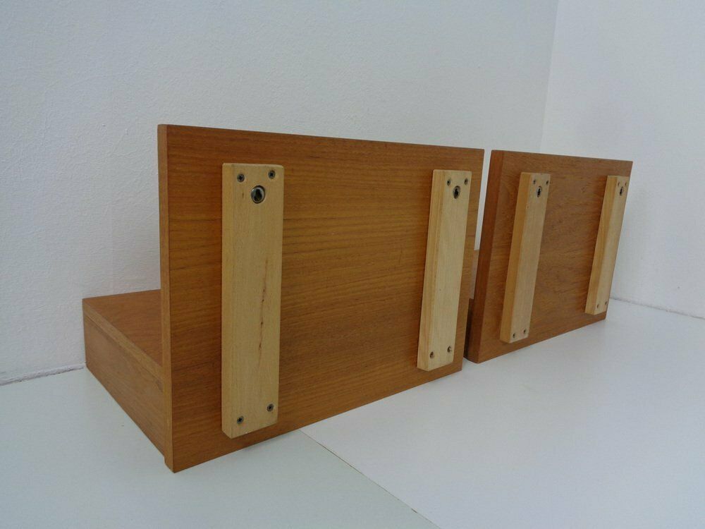Teak Consoles With Drawers, 1960s, Set Of 2 photo vinterior
