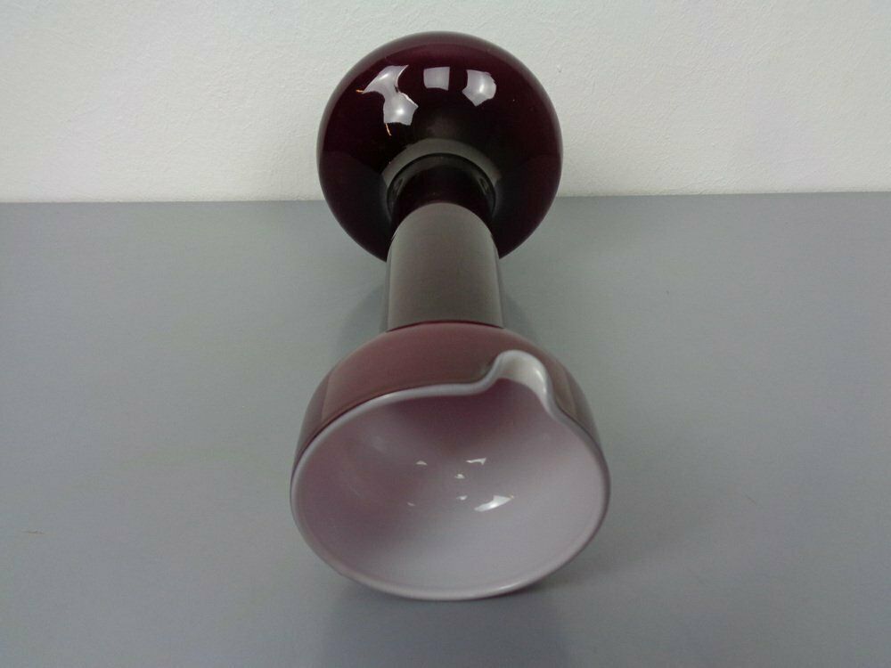 Large Italian Glass Vase By Empoli, 1960s photo vinterior