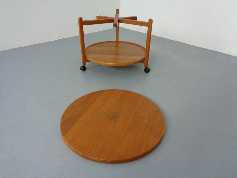 photo furniture Danish Teak Bar Cart With Removable Tray, 1960s