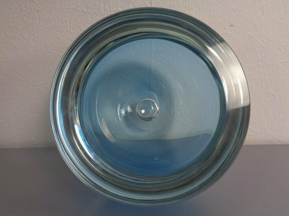 351.0 Large Sommerso Murano Glass Bowl By Flavio Poli, 1960s photo