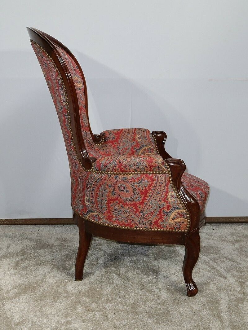 Small Mahogany Shepherdess In Louis XV Style, Napoleon III Period, Mid 19th Century photo for sale