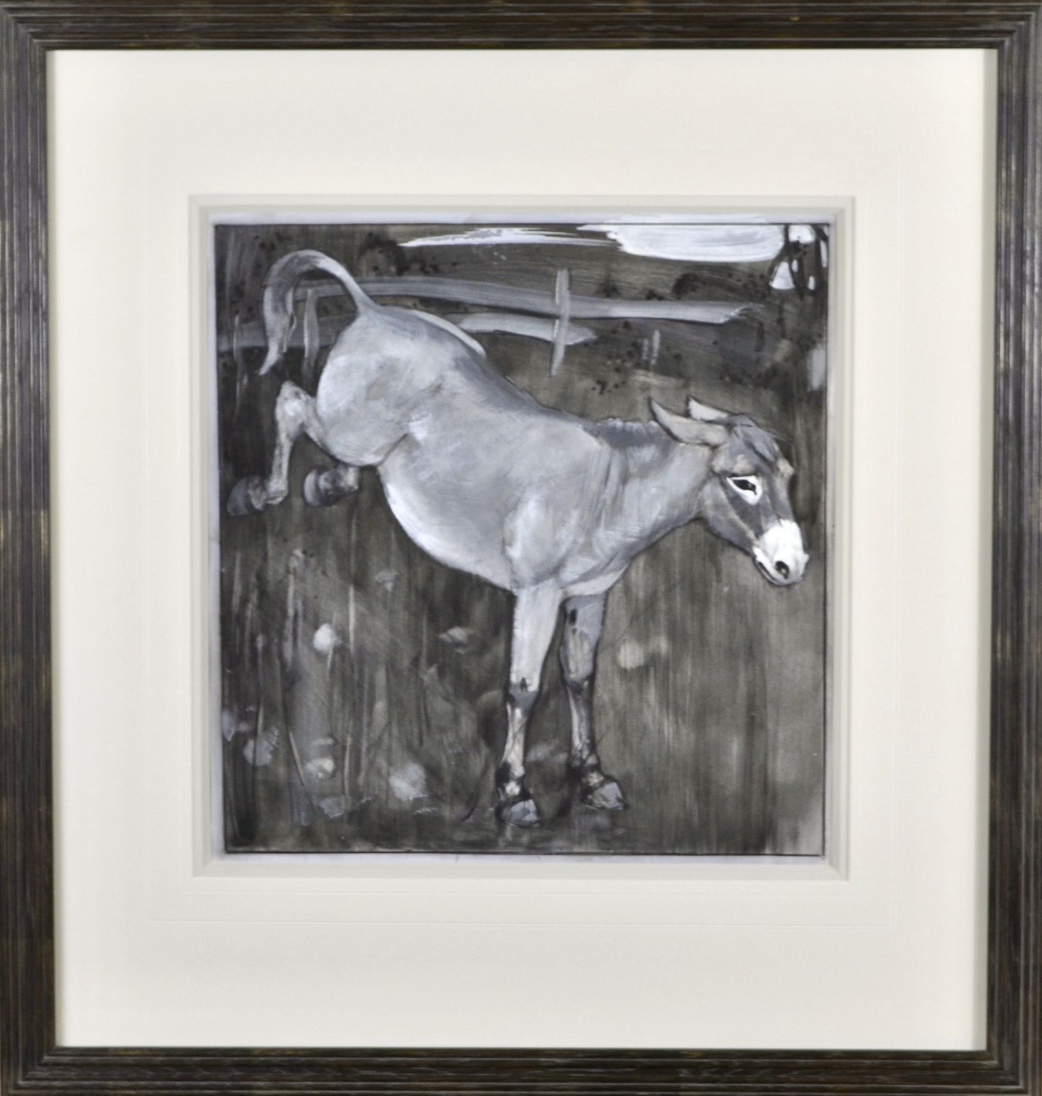 Carton Moore Park   Pair Of Early 20th Century British Watercolour Illustrations Of A Donkey And A Cow photo Art