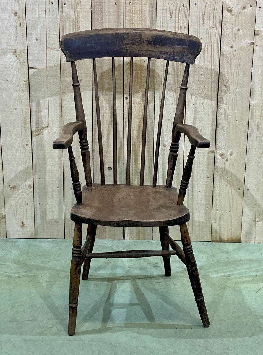 English Elm Armchair Late 19th Century