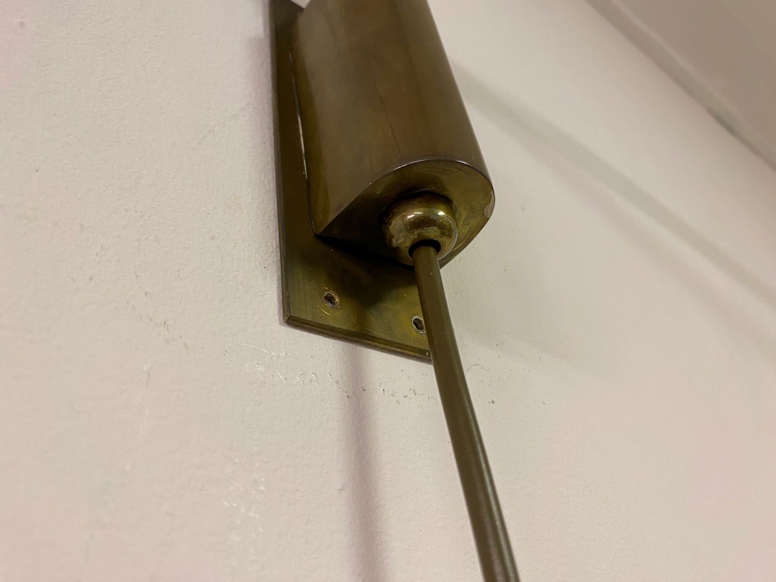 Italian Brass And Leather Telescopic Wall Light photo buy