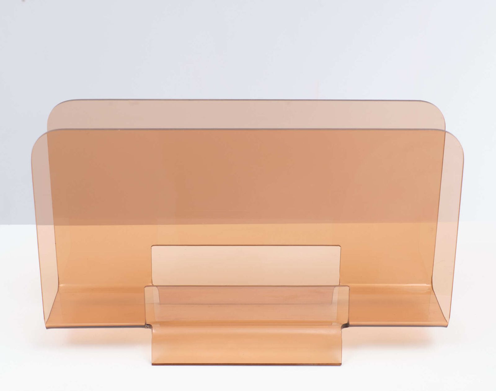 Smoked Lucite Magazine Rack France 1970s photo 491.04