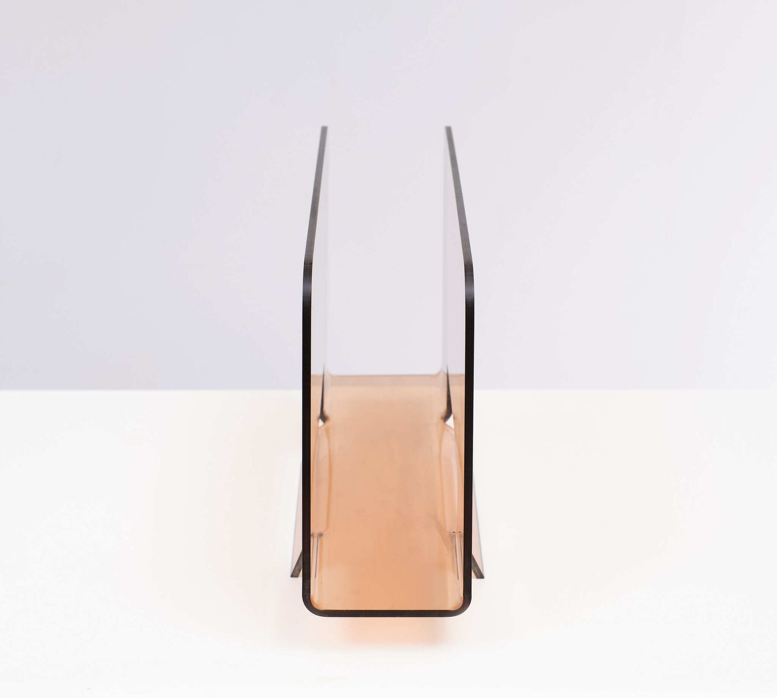 Smoked Lucite Magazine Rack France 1970s photo buy