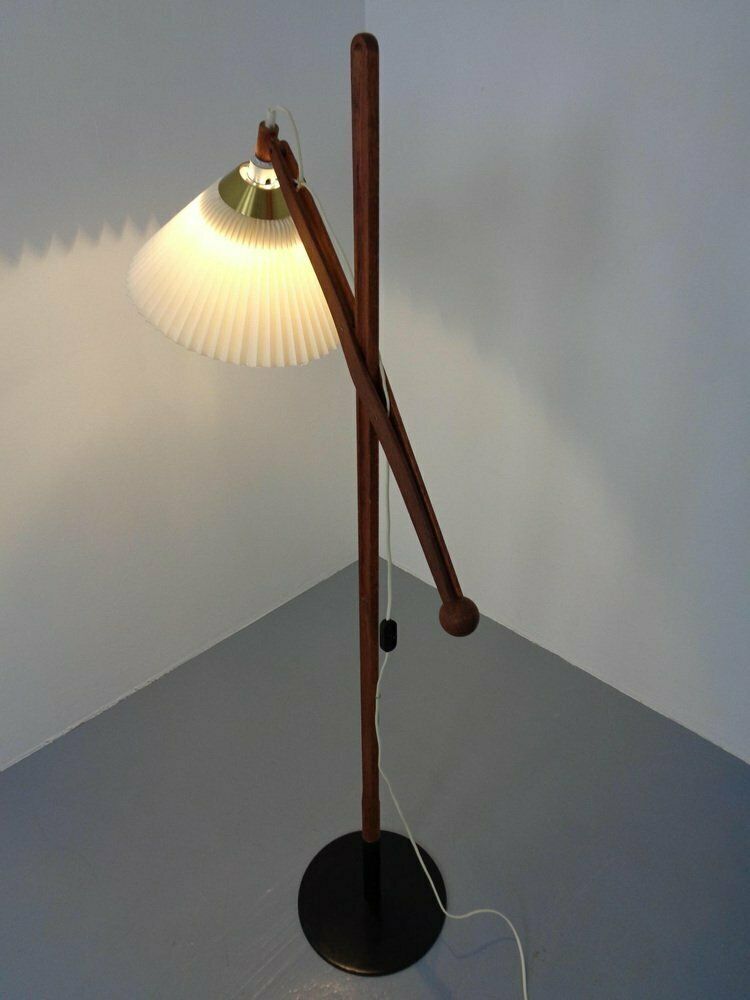 1979.0 Adjustable Teak Floor Lamp Model 325 By Vilhelm Wohlert For Le Klint, Denmark, 1950s photo