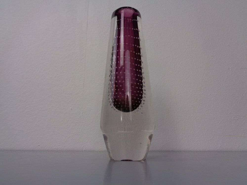 Glass Vase By Gunnel Nyman For Nuutajarvi Notsjo, Finland, 1940s photo for sale