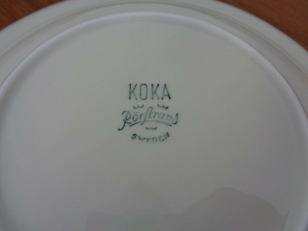Swedish Stoneware Koka Plates By Hertha Bengtson For Rörstrand, 1960s, Set Of 6 photo buy