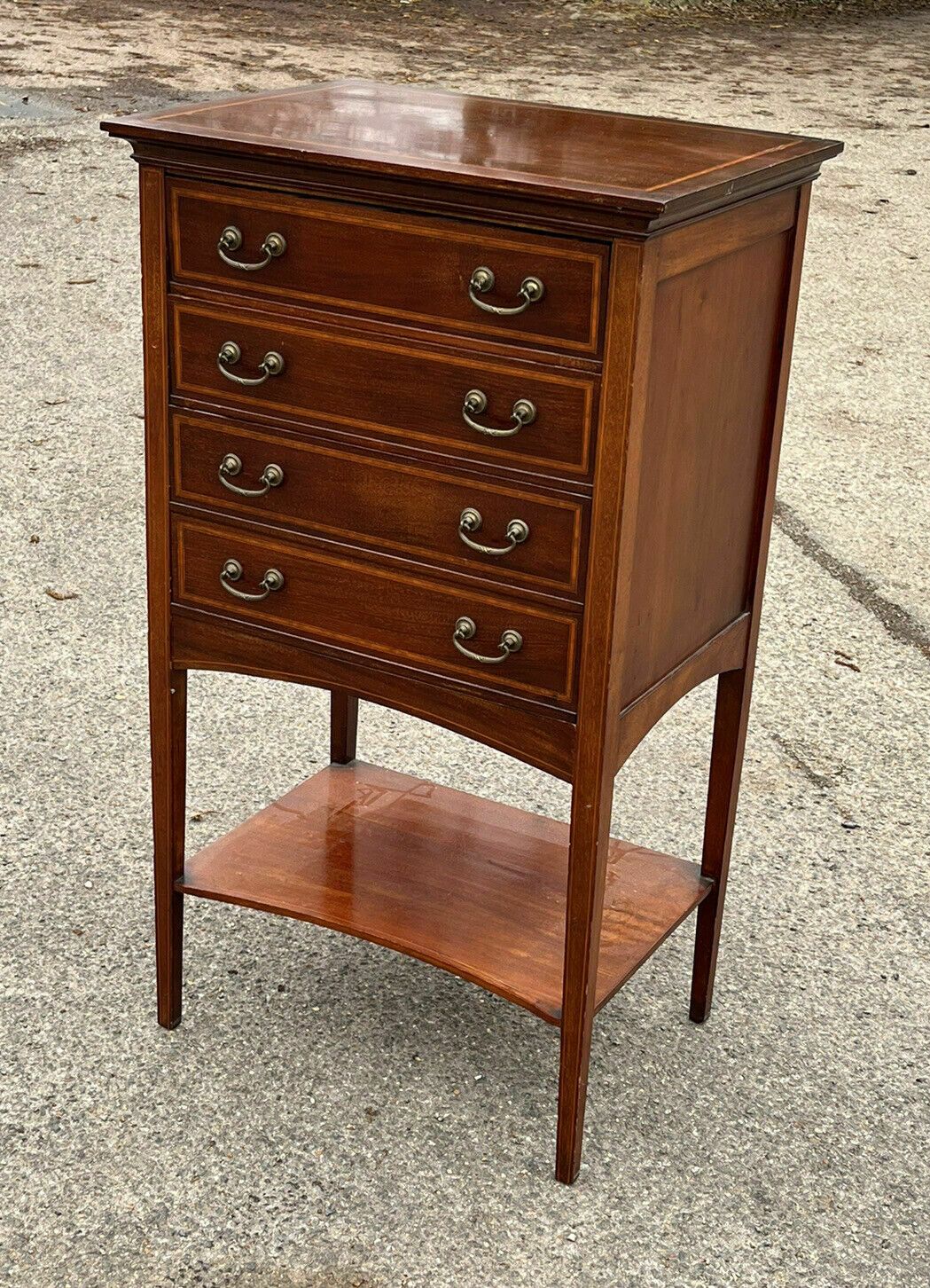 Exwardian Inlaid Mahogany Filing Drawers photo furniture