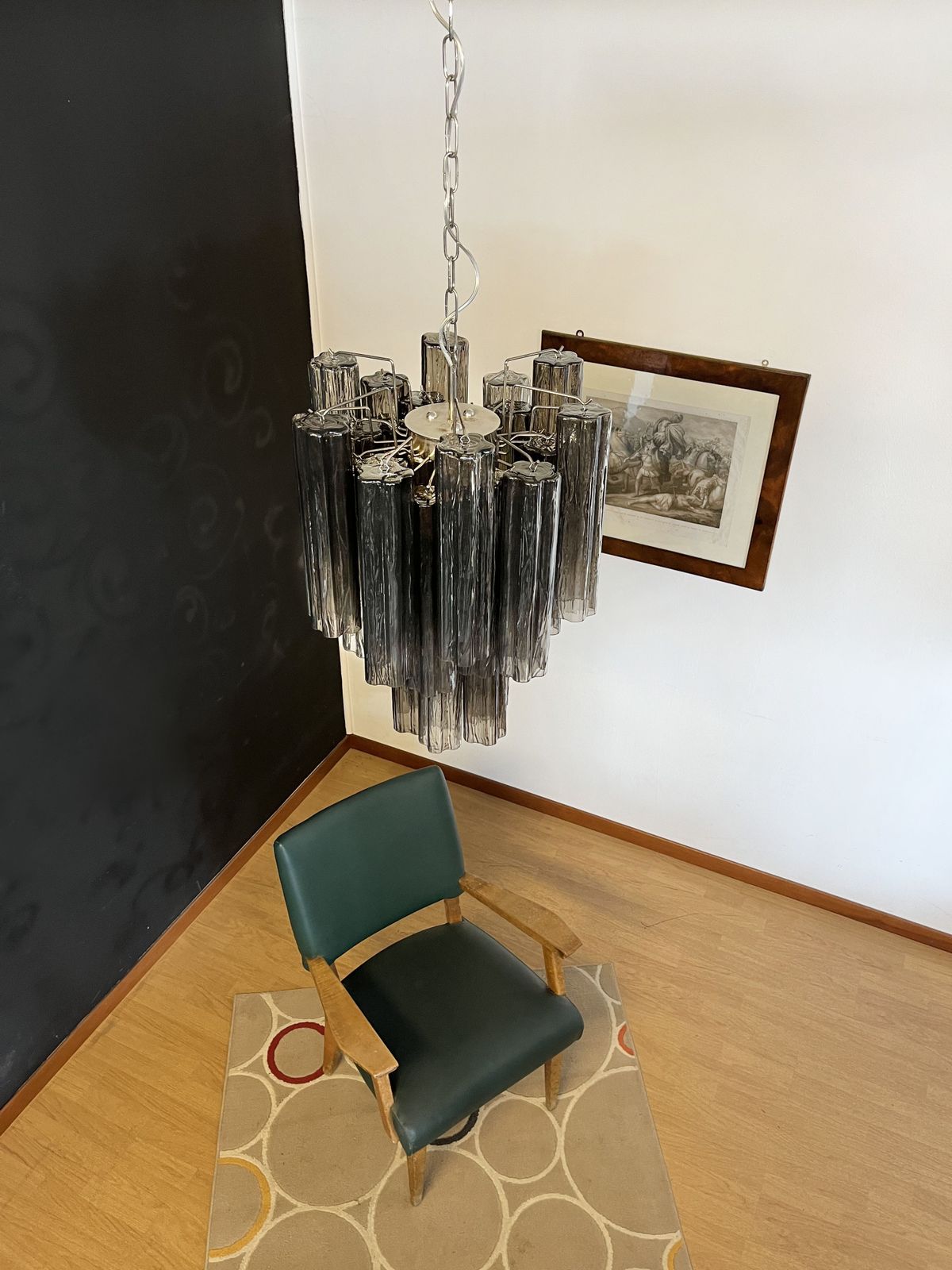 Fantastic Murano Smoked Glass Tube Chandelier photo furniture