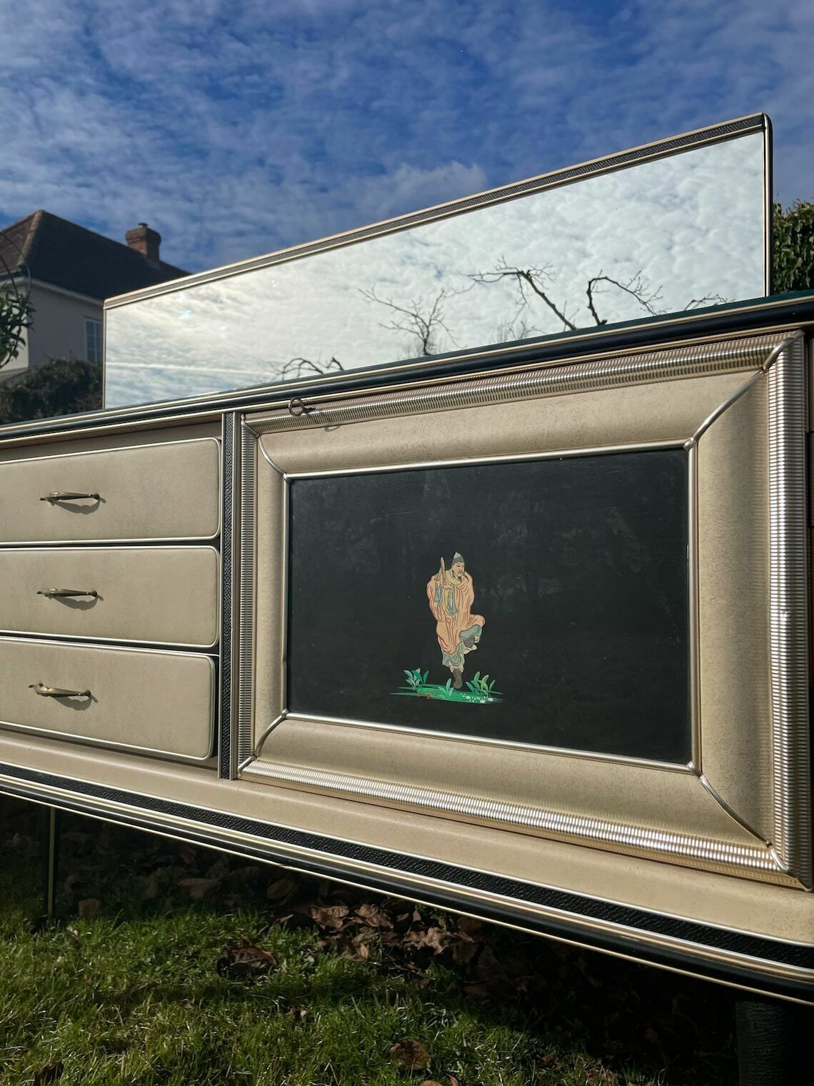 Mid Century Modern Hollywood Regency Umberto Mascagni Sideboard/Credenza photo vinterior