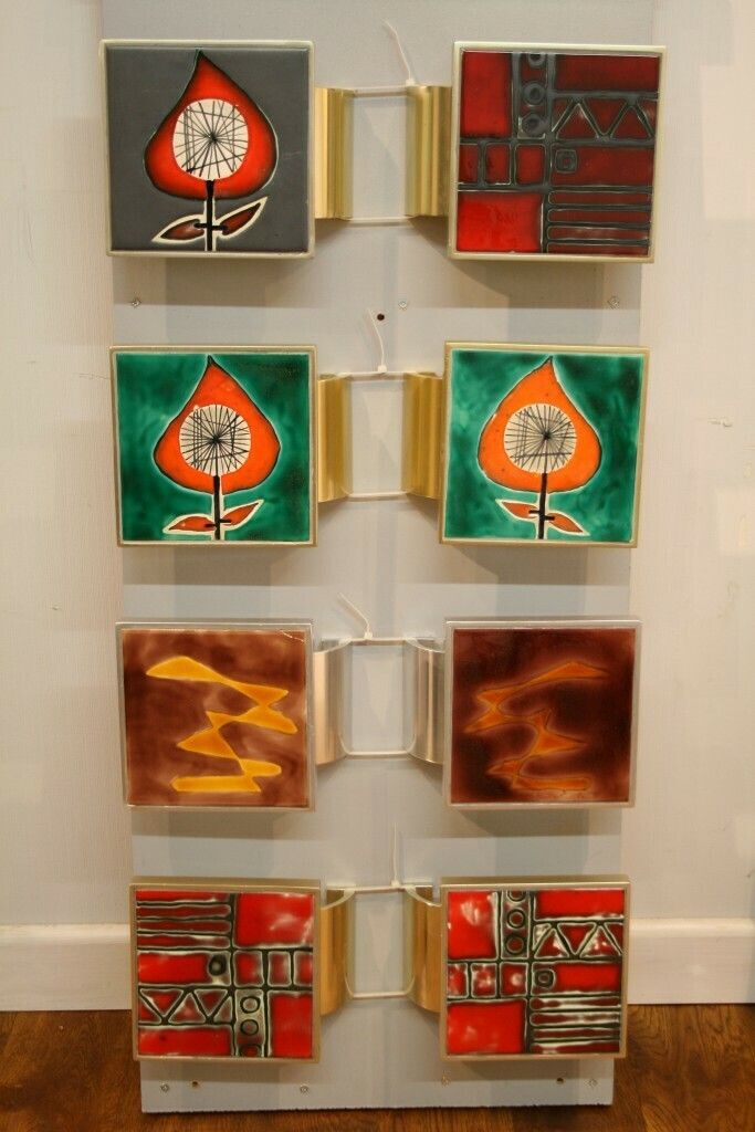 Smart Belgian Tiled Large Door Handles C 1970 Possibly By Belarti photo Home Fixtures