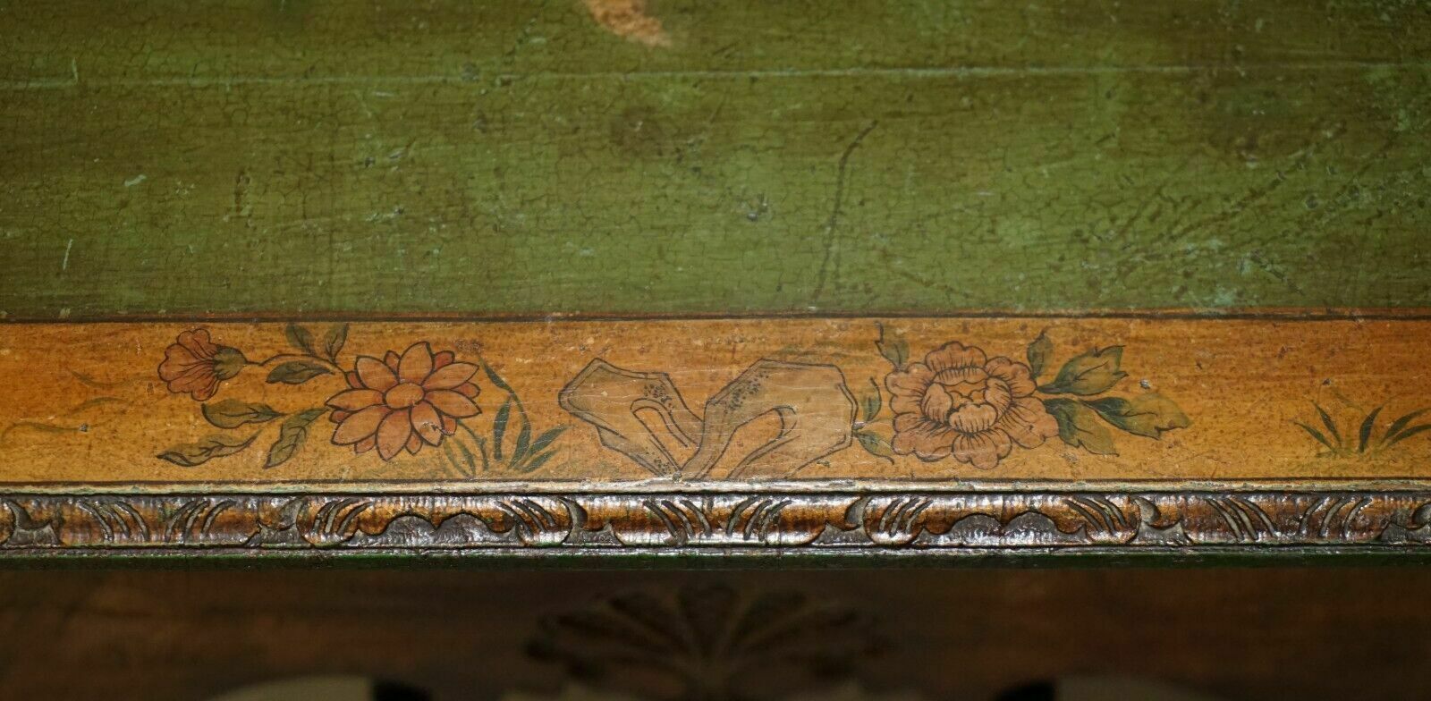 photo vinterior Fine Antique Victorian Chinese Chinoiserie Hand Painted Side End Lamp Wine Table