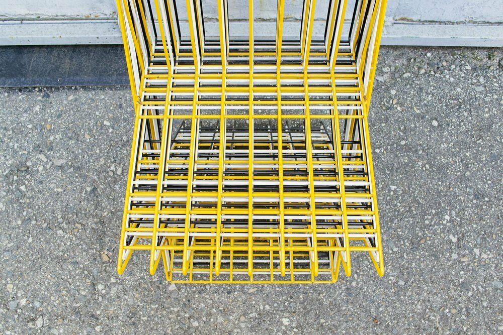 Italian Brutalist Iron Stacking Chairs, 1970s, Set Of 6 photo buy