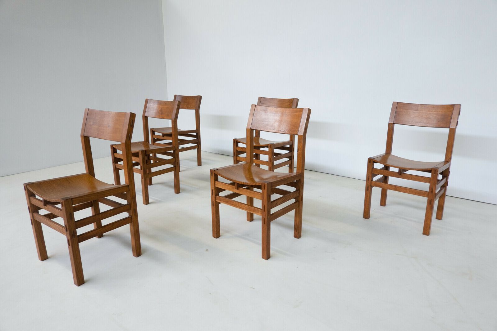 Set Of 6 Italian Dining Chairs By Giuseppe Rivadossi photo furniture