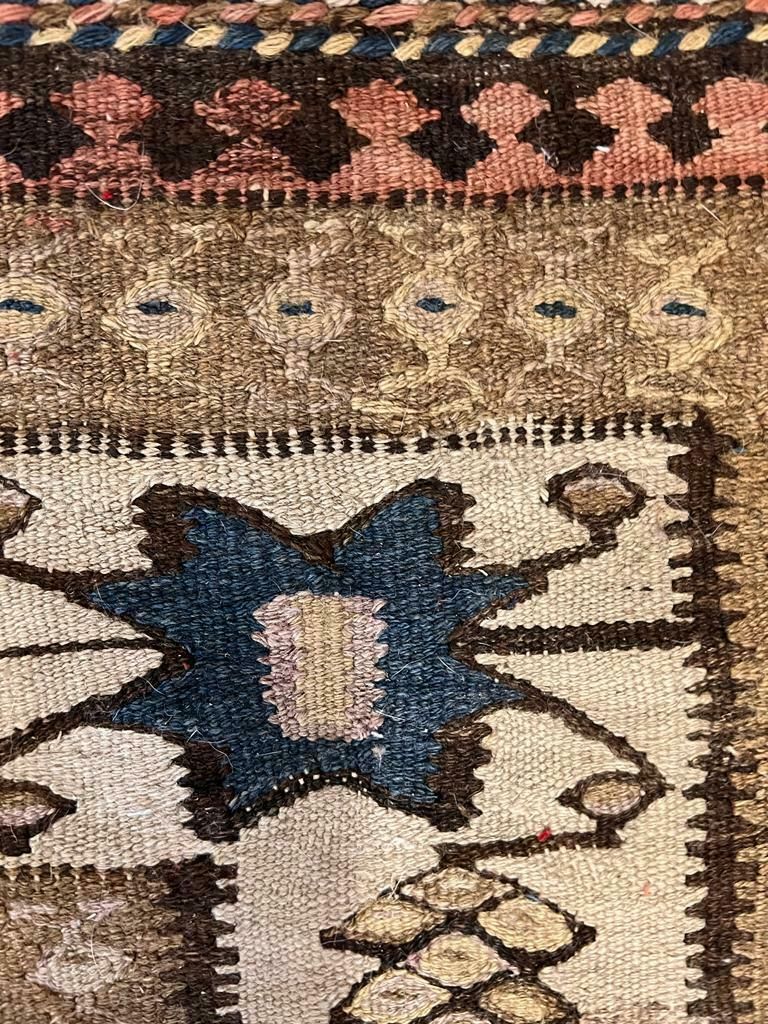 995.0 Antique Caucasian Shirvan Kilim Rug C. 1900 photo