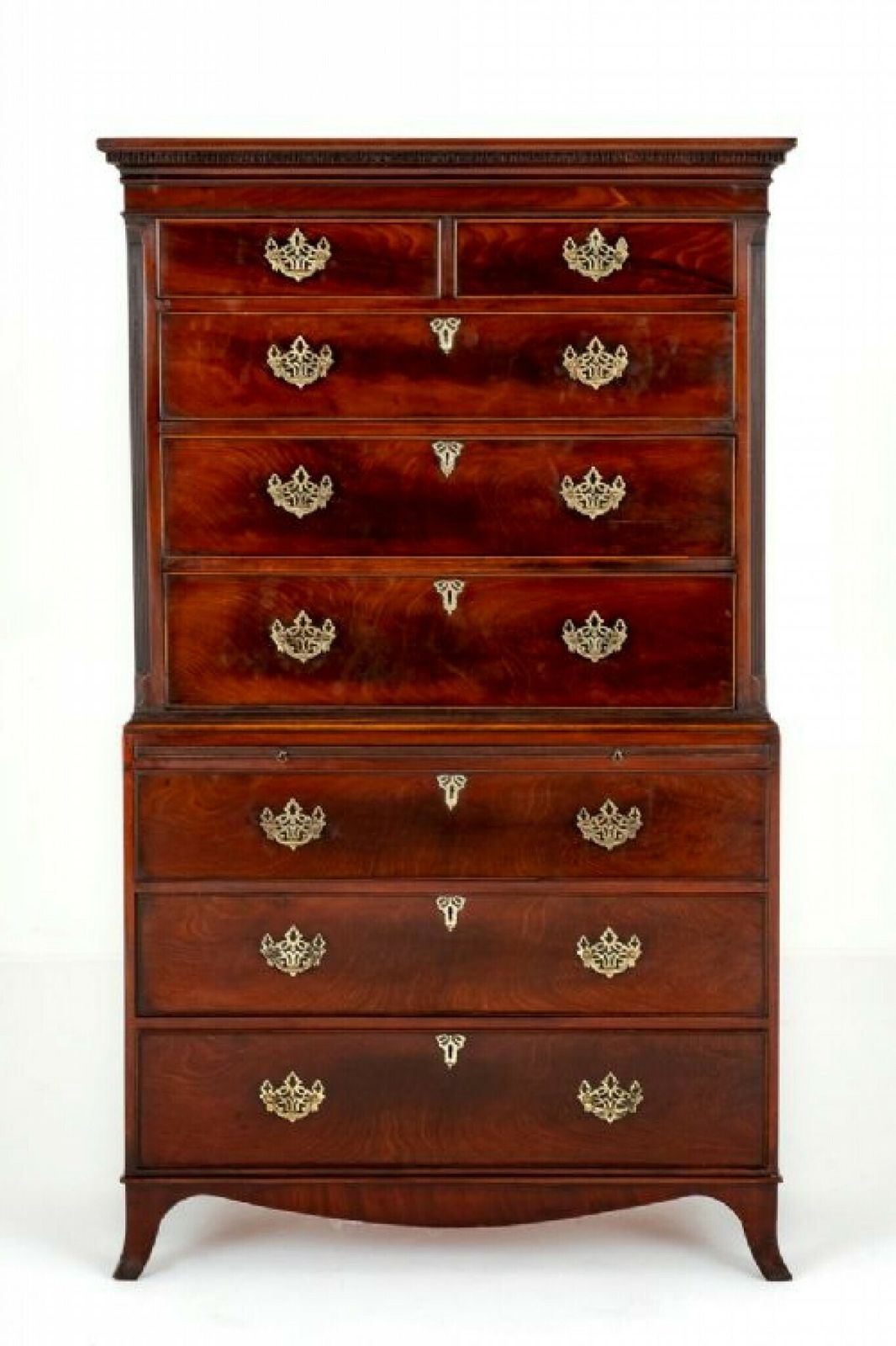 Georgian Chest On Chest Period Mahogany photo furniture