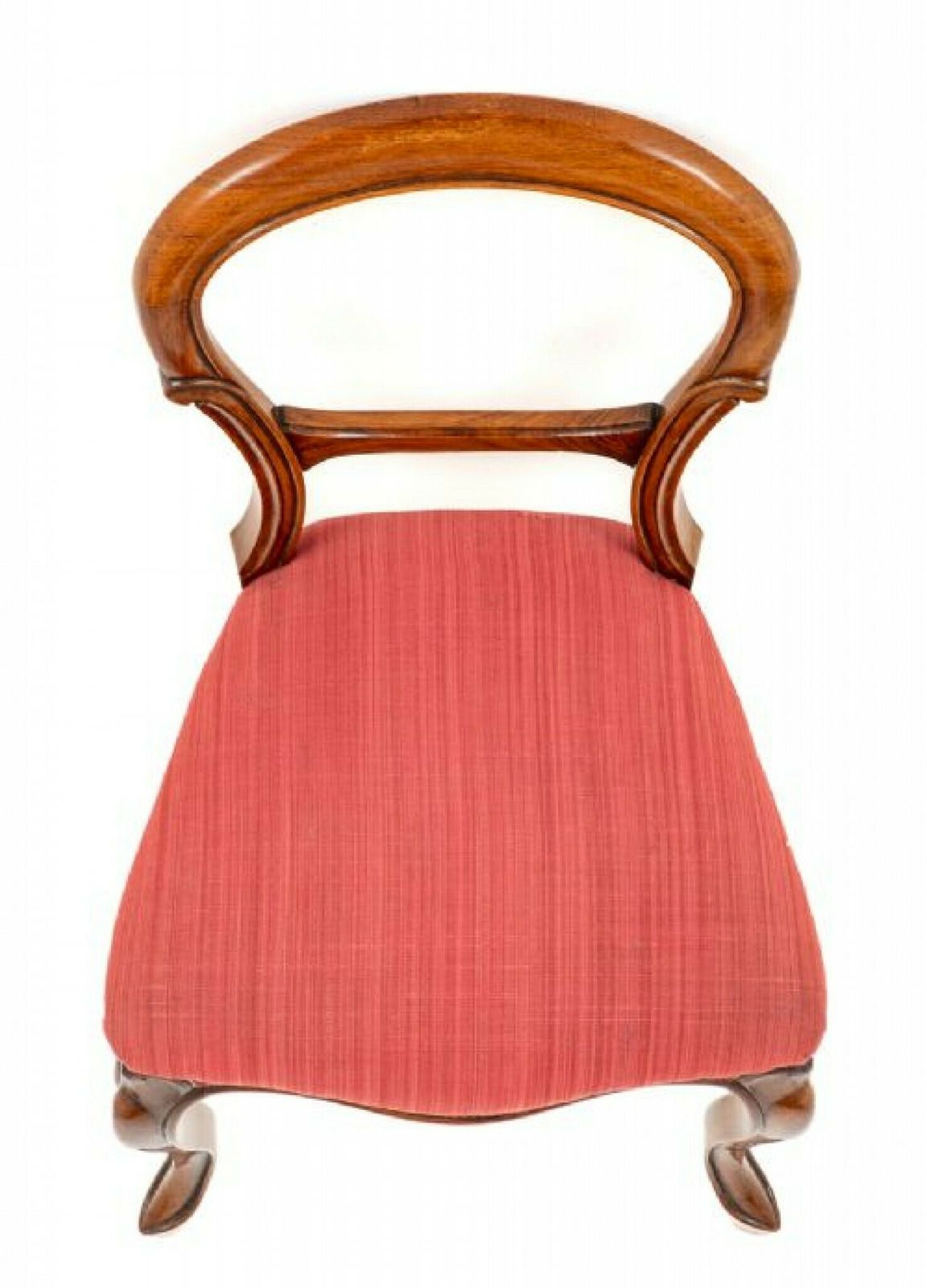 Pair Victorian Chairs Walnut Balloon Back 1860 photo buy