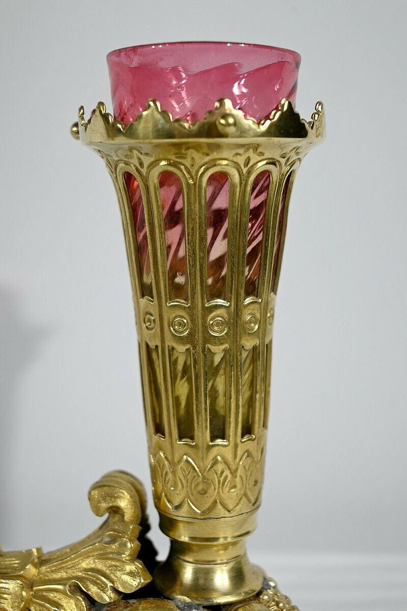 1808.68 Pair Of Bronze Rython Vases – 1st Part Of The 19th Century photo